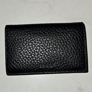 BALLY Black Calf Leather Card Case